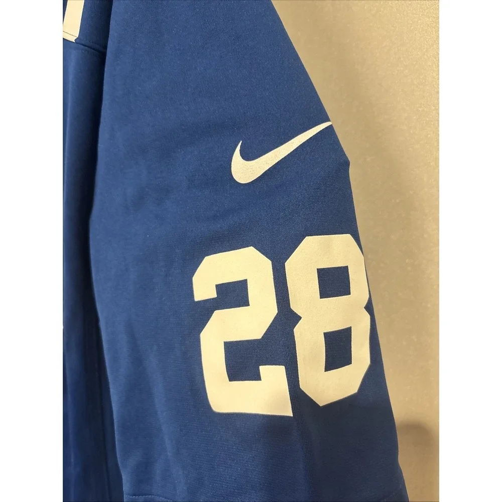 Nike NFL Indianapolis Colts Tom Zbikowski #28 Jersey Men's XL Game On-Field 2012
